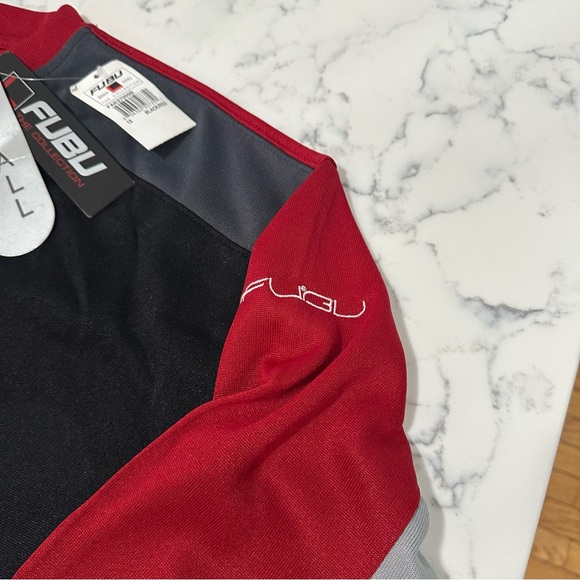Vintage Y2K FUBU 05 Long Sleeve Jersey Shirt - Black/Red/Gray - Men’s 1X - Picture 7 of 9